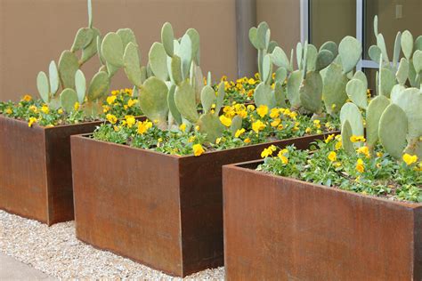 corten steel boxes|corten steel outdoor planters.